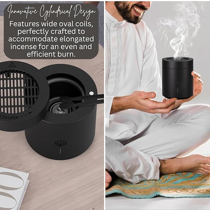 Electric incense bakhoor burner BK-108 — colour varies