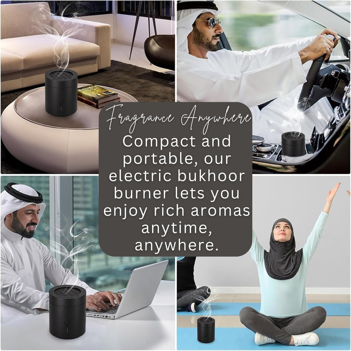 Electric incense bakhoor burner BK-108 — colour varies