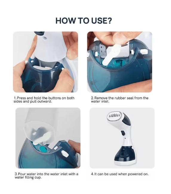 DIFEI handheld garment steamer — colour varies