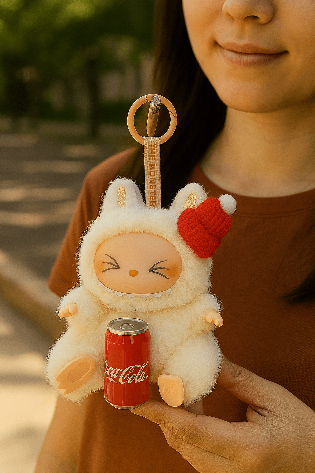 Labubu Soft Plush Keychain Holiday Doll